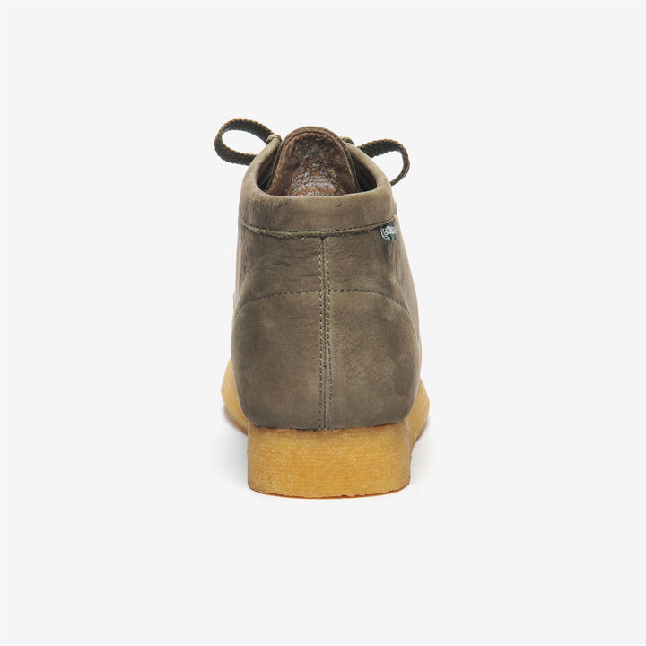 Moschusgraue Herren Leder Mid Cut Mokassins für die Freizeit 5