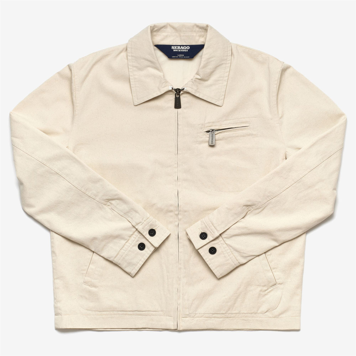 Beige Men's Cotton Twill Jacket