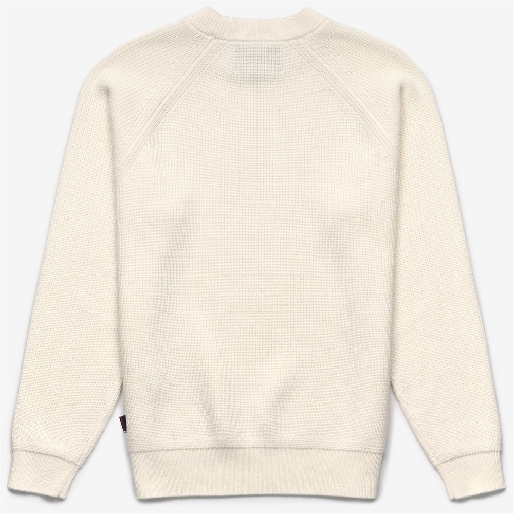 Natural White Unisex Yachting Knitwear Jumper in Merino Wool 02
