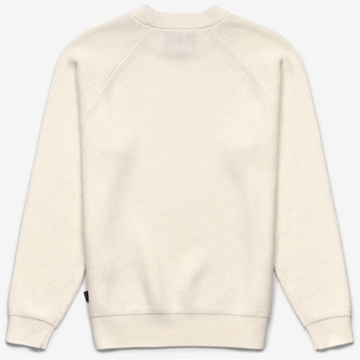 Natural White Unisex Yachting Knitwear Jumper in Merino Wool 2