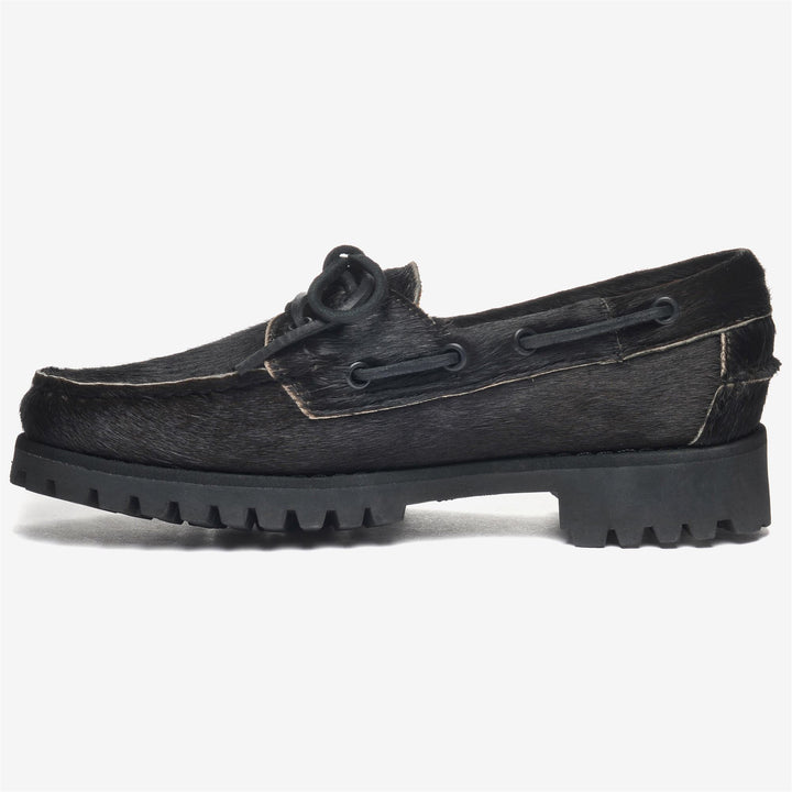 Mocassins noirs en cuir pour femme, coupe basse, pour les loisirs 3