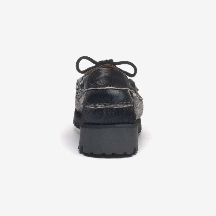 Mocassins noirs en cuir pour femme, coupe basse, pour les loisirs 5