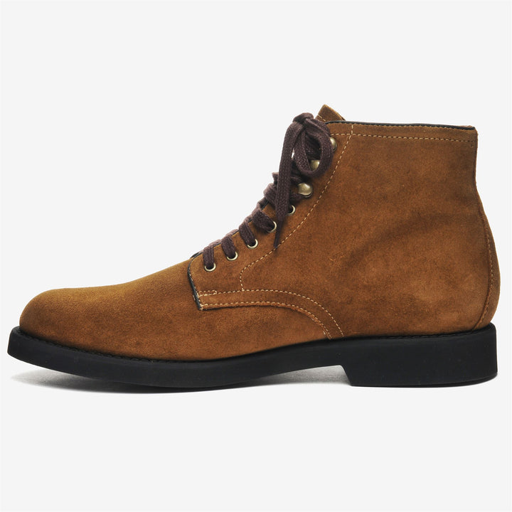 Stivali Ankle Lacciati Uomo Marrone Cognac per Tempo Libero 3