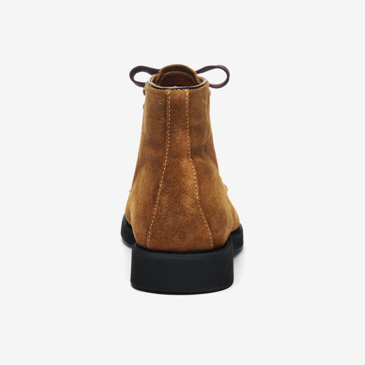 Stivali Ankle Lacciati Uomo Marrone Cognac per Tempo Libero 5