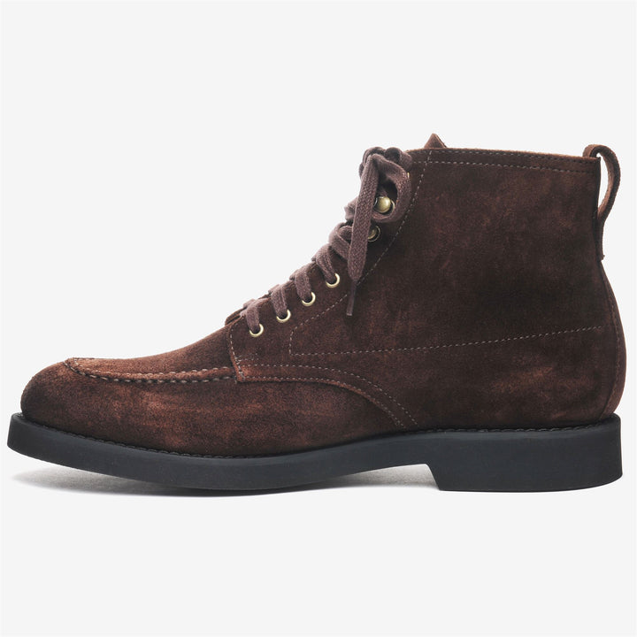Bottines à lacets marron foncé pour homme, idéales pour les loisirs 3