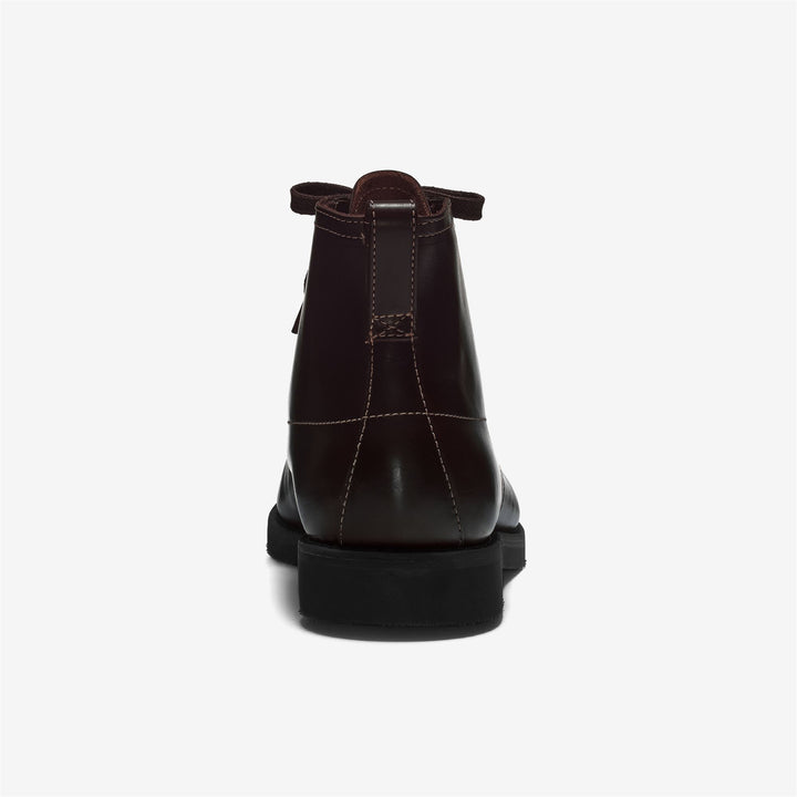 Dark Brown Men's Leather Lace-Up Ankle Boots for Leisure 5