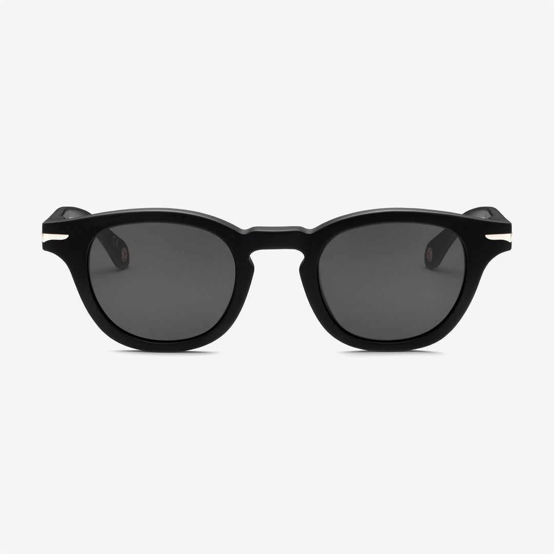 Black Unisex Functional Sunglasses with Classic Round Shape main