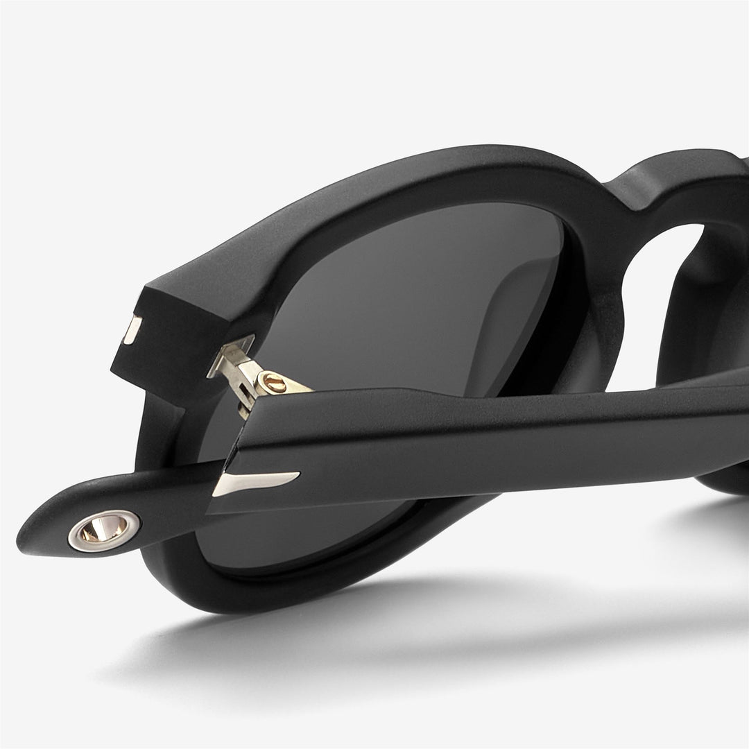 Black Unisex Functional Sunglasses with Classic Round Shape main