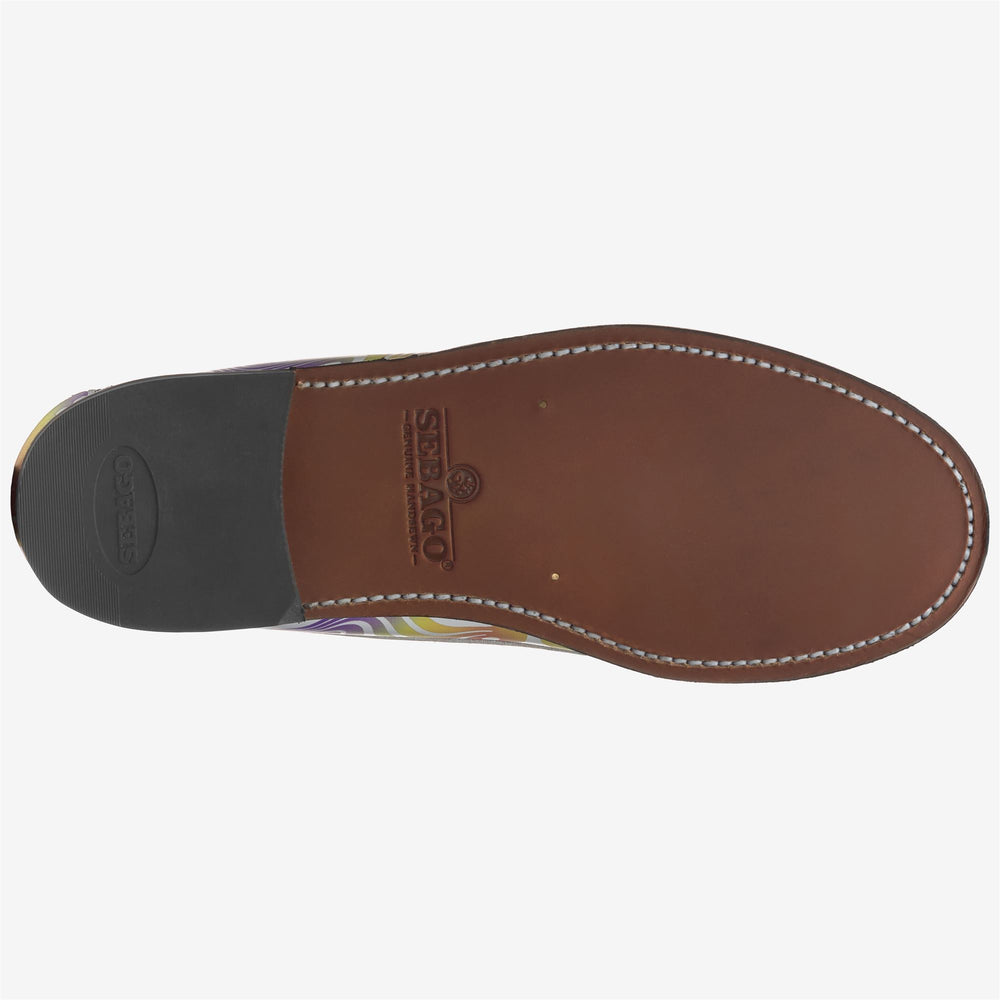 Mocassini da Lavoro in Pelle Donna Grigio Multicolore 02