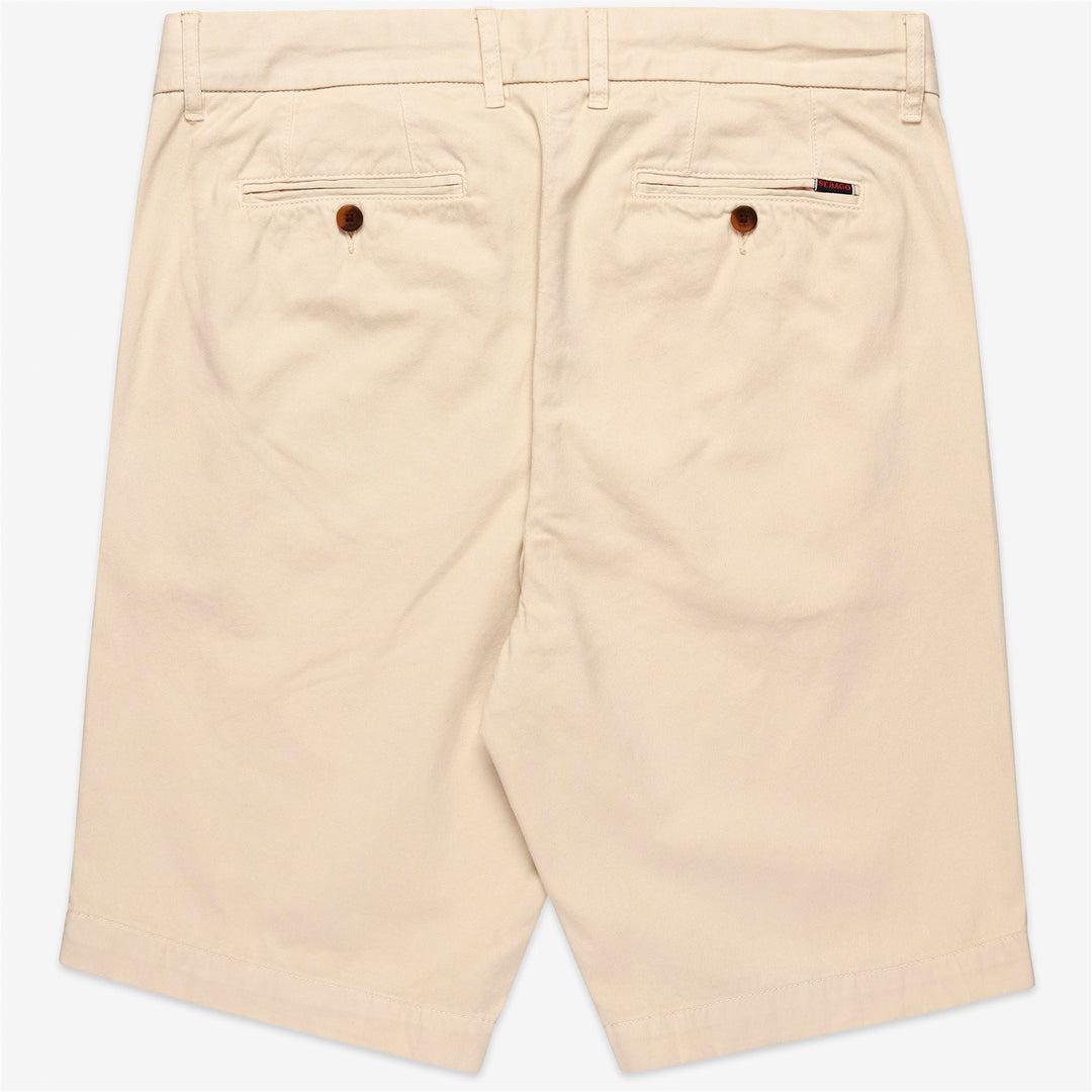 Shorts Uomo NOBLEBORO Chino senza pince BEIGE GESSO