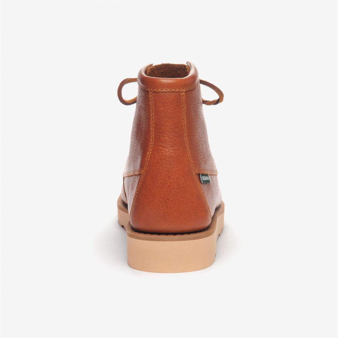 Brown Moccasin Men's Leisure Boots with Handcrafted Leather main