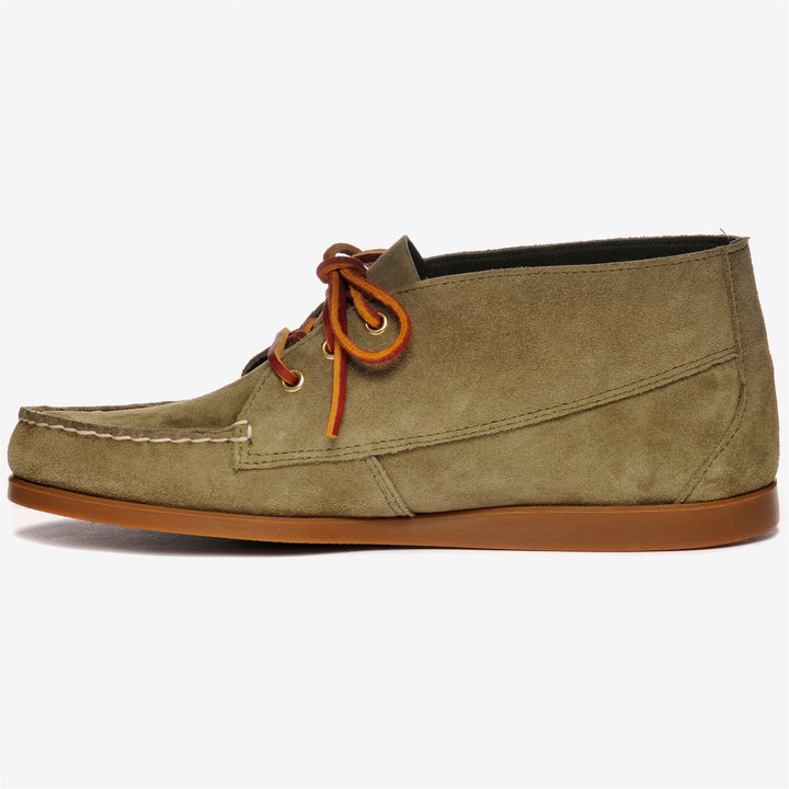 Grey Men's Suede Moccasins with Non-Slip Sole 3