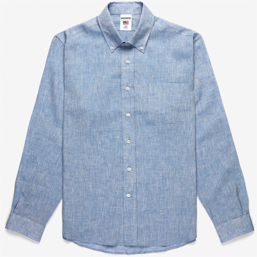 24AW✨️エンフォルド VOLUME-SLEEVE BASIC SHIRT 青 24AW✨️エンフォルド VOLUME-SLEEVE BASIC SHIRT 青