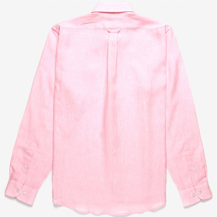 Camicia in Lino Button-Down Unisex Yachting Rosa Rossa 2