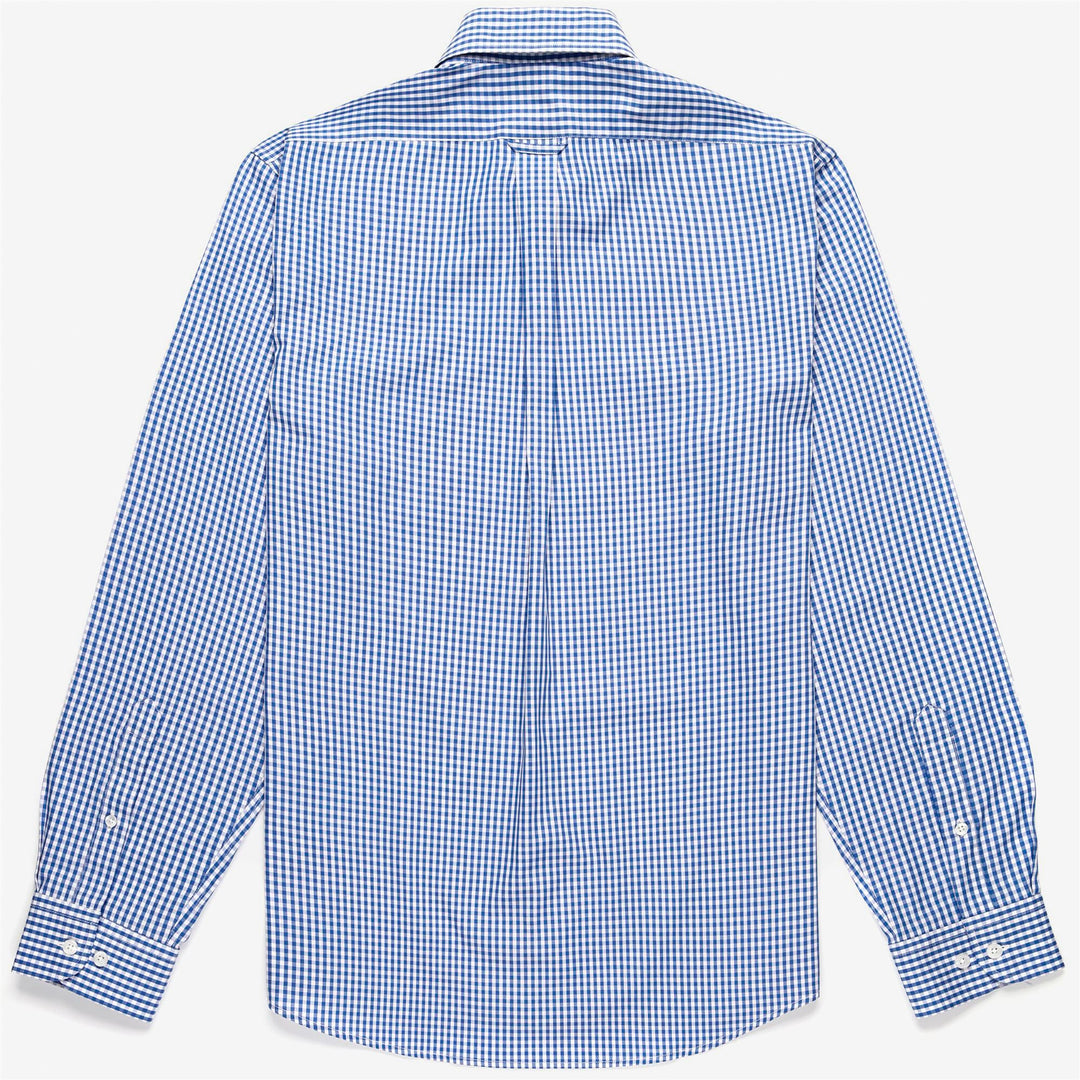 Camicia Button-Down Unisex in Cotone Blu e Bianca da Yachting main