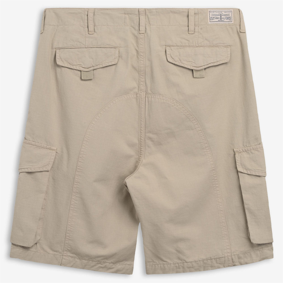 Beige Yellow Men's Cargo Yachting Shorts with Maxi Pockets main