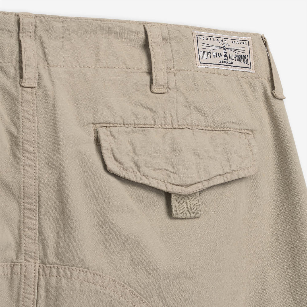 Beige Yellow Men's Cargo Yachting Shorts with Maxi Pockets main