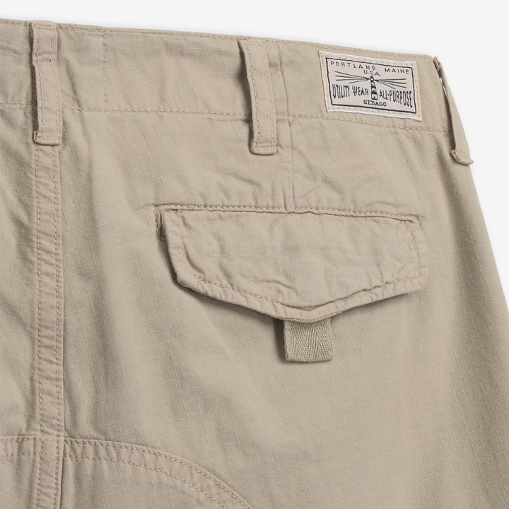 Beige Yellow Men's Cargo Yachting Shorts with Maxi Pockets 3
