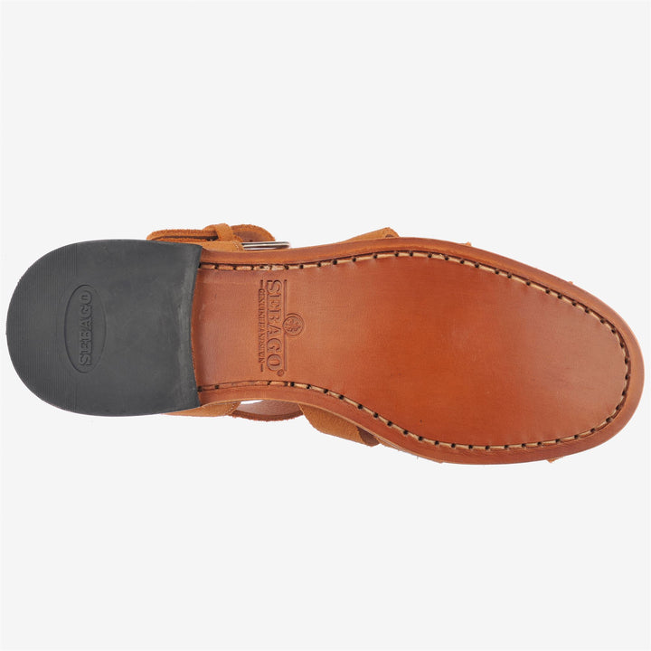 Sandalias de verano para mujer marrones con tiras ajustables 2