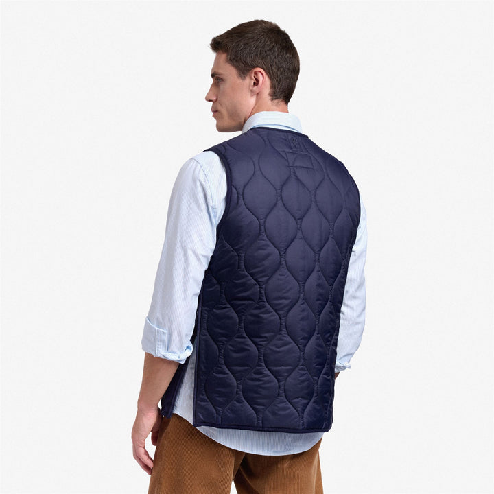 Chaleco acolchado unisex azul marino con relleno de plumón ecológico Thermore 4