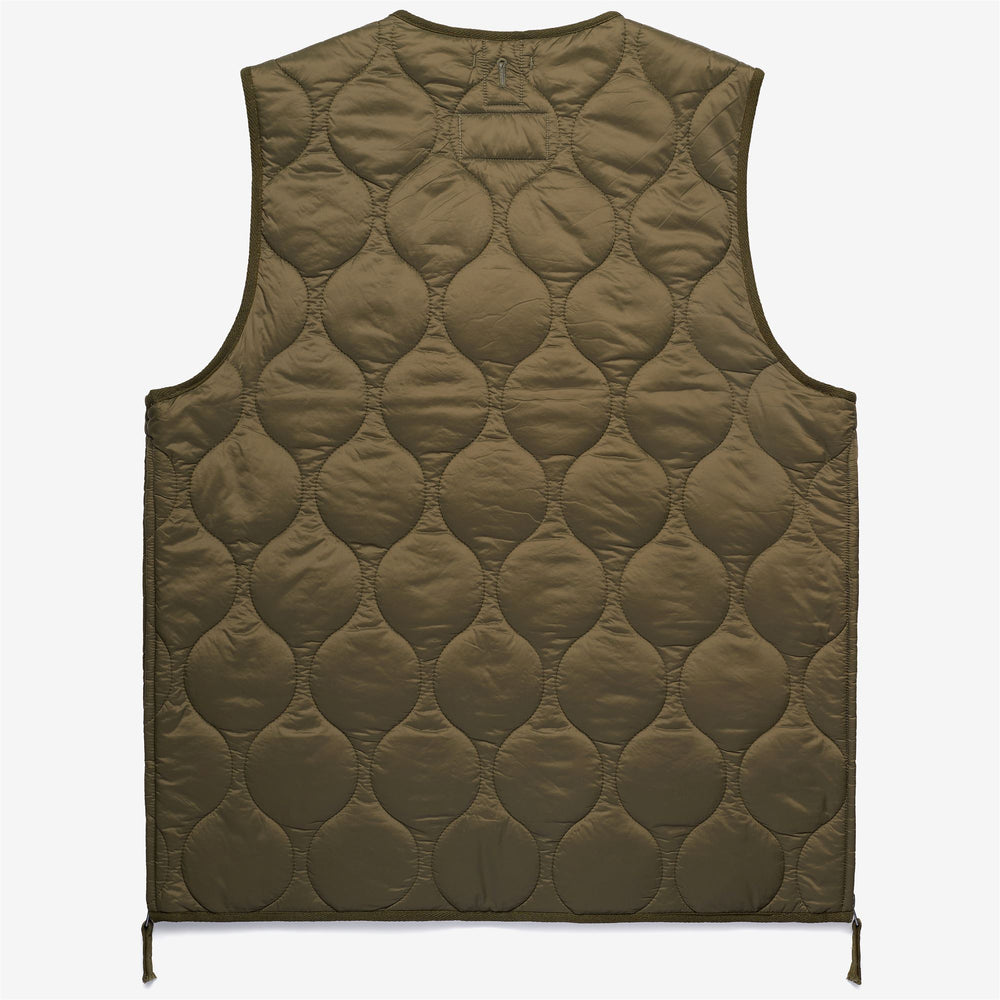 Green Unisex Quilted Vest with Recycled Padding 02