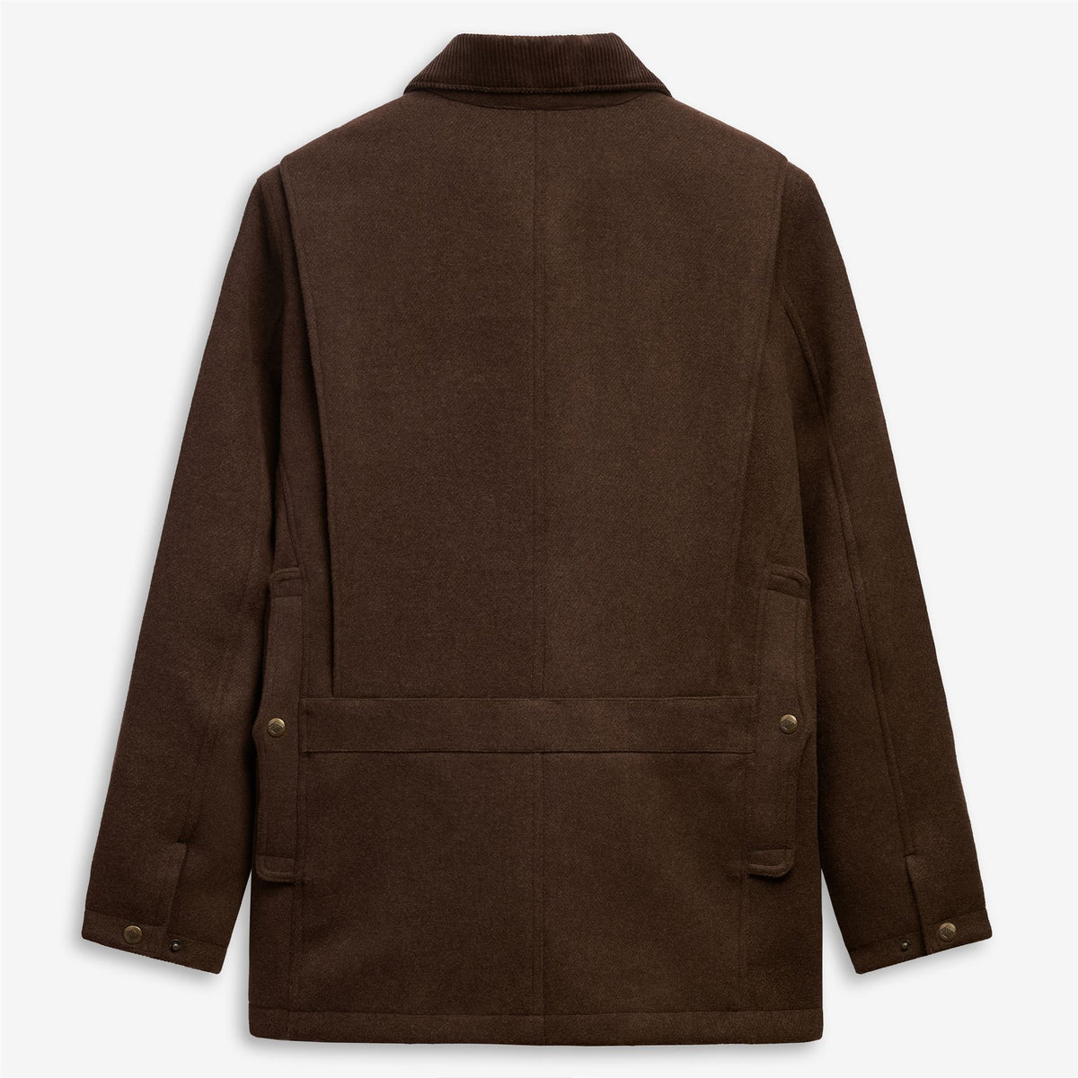 Brown Unisex Wool Jacket
