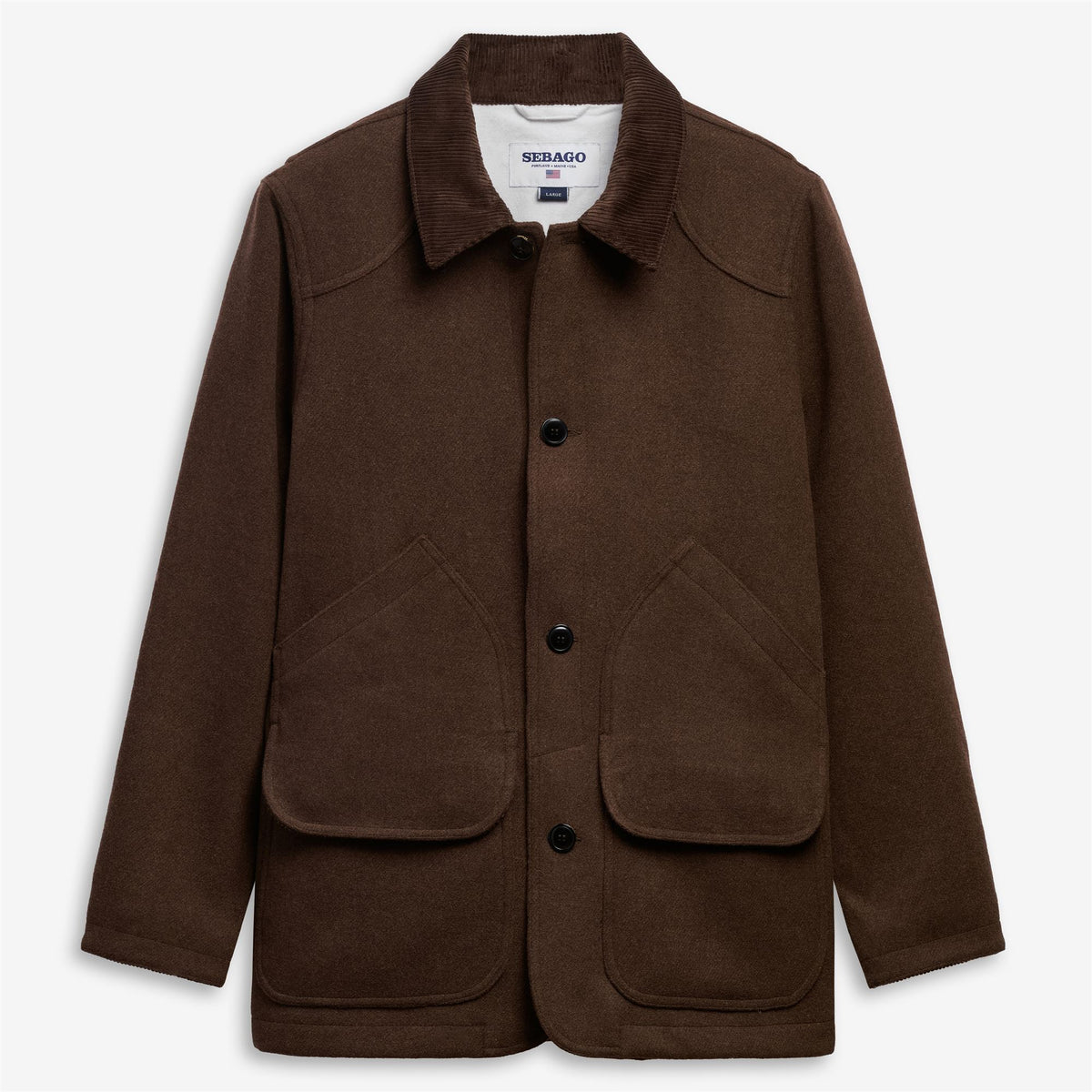 Brown Unisex Wool Jacket
