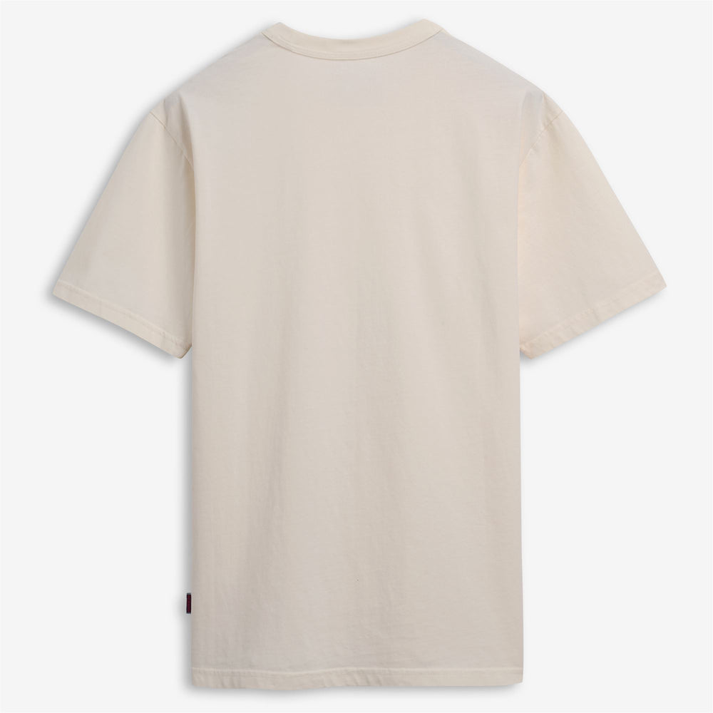 White Unisex Yachting T-Shirt with Pocket and Ribbed Neckline 02