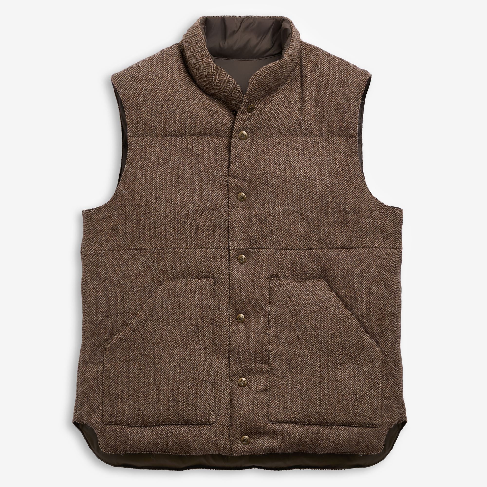 Jackets_Unisex_WEBB HERRINGBONE_Vest_Beige-Brown - Commercial 1