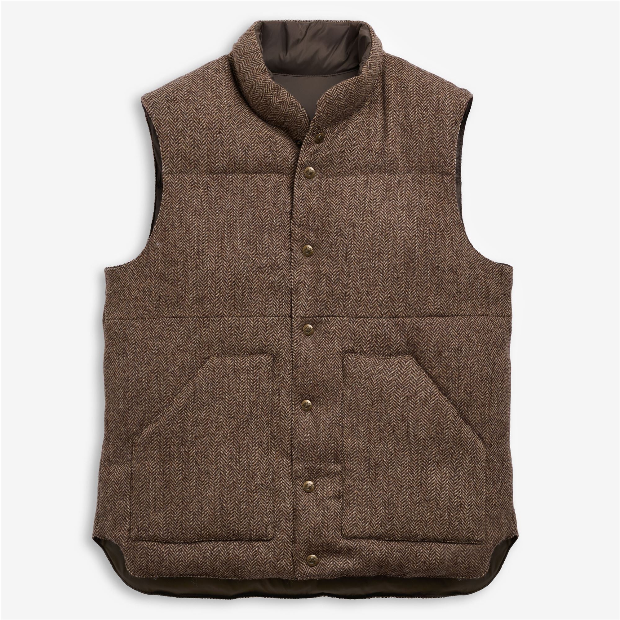 Jackets_Unisex_WEBB HERRINGBONE_Vest_Beige-Brown - Commercial 1