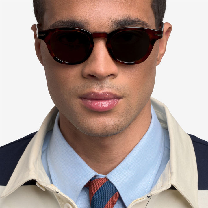 Red Havana Unisex Functional Sunglasses 6