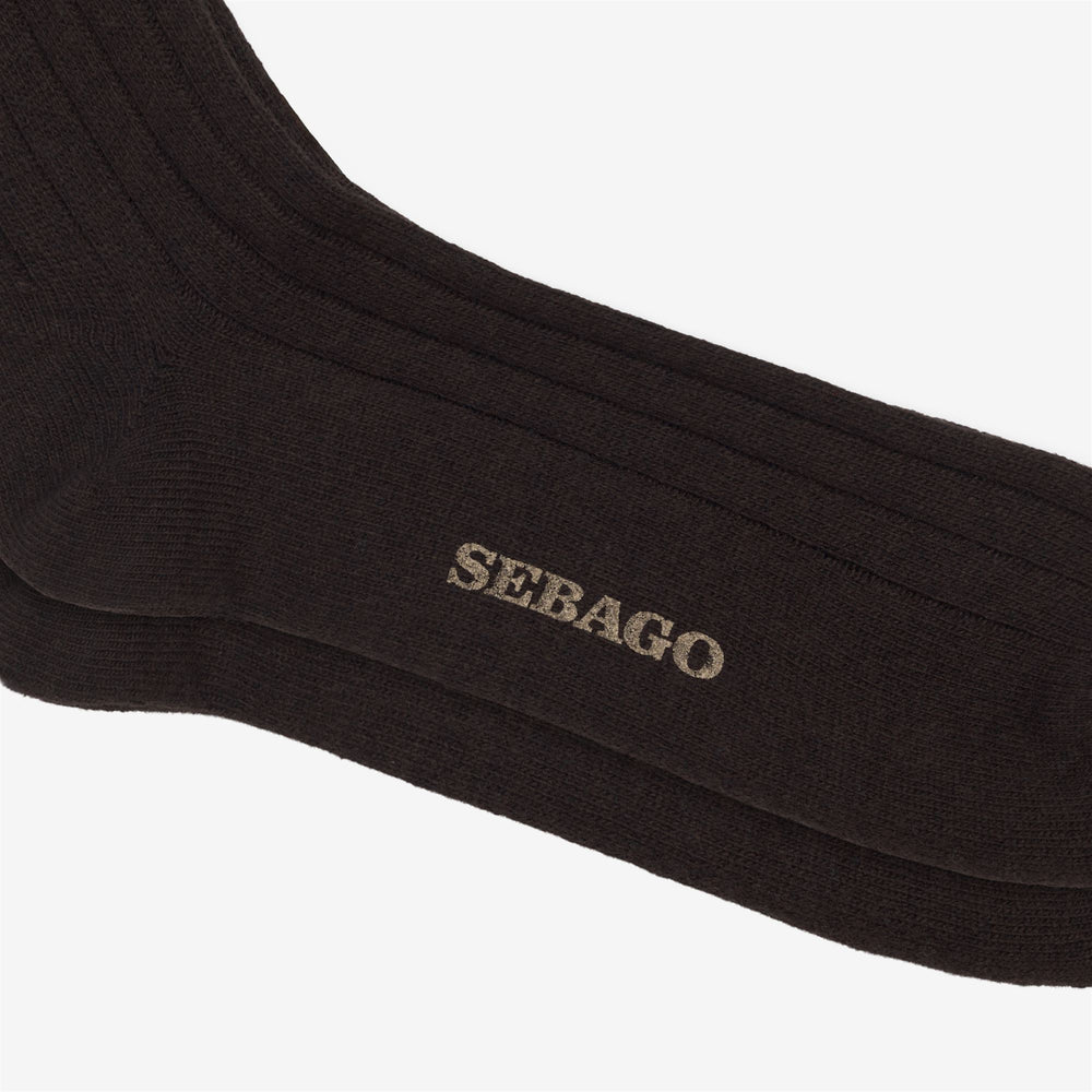 Brown Unisex Knee High Leisure Socks with Wool and Cashmere 02