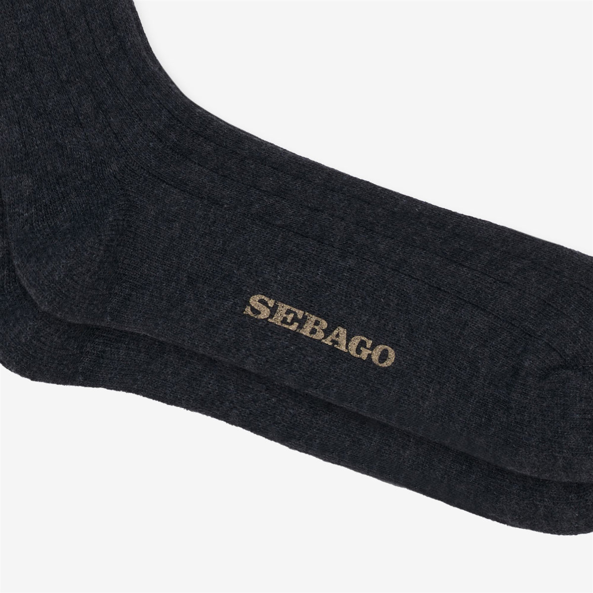 Grey Unisex Wool Cashmere Knee-High Sock
