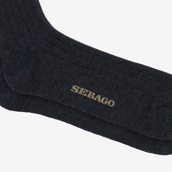 Dark grey Unisex Knee High Leisure Socks 2