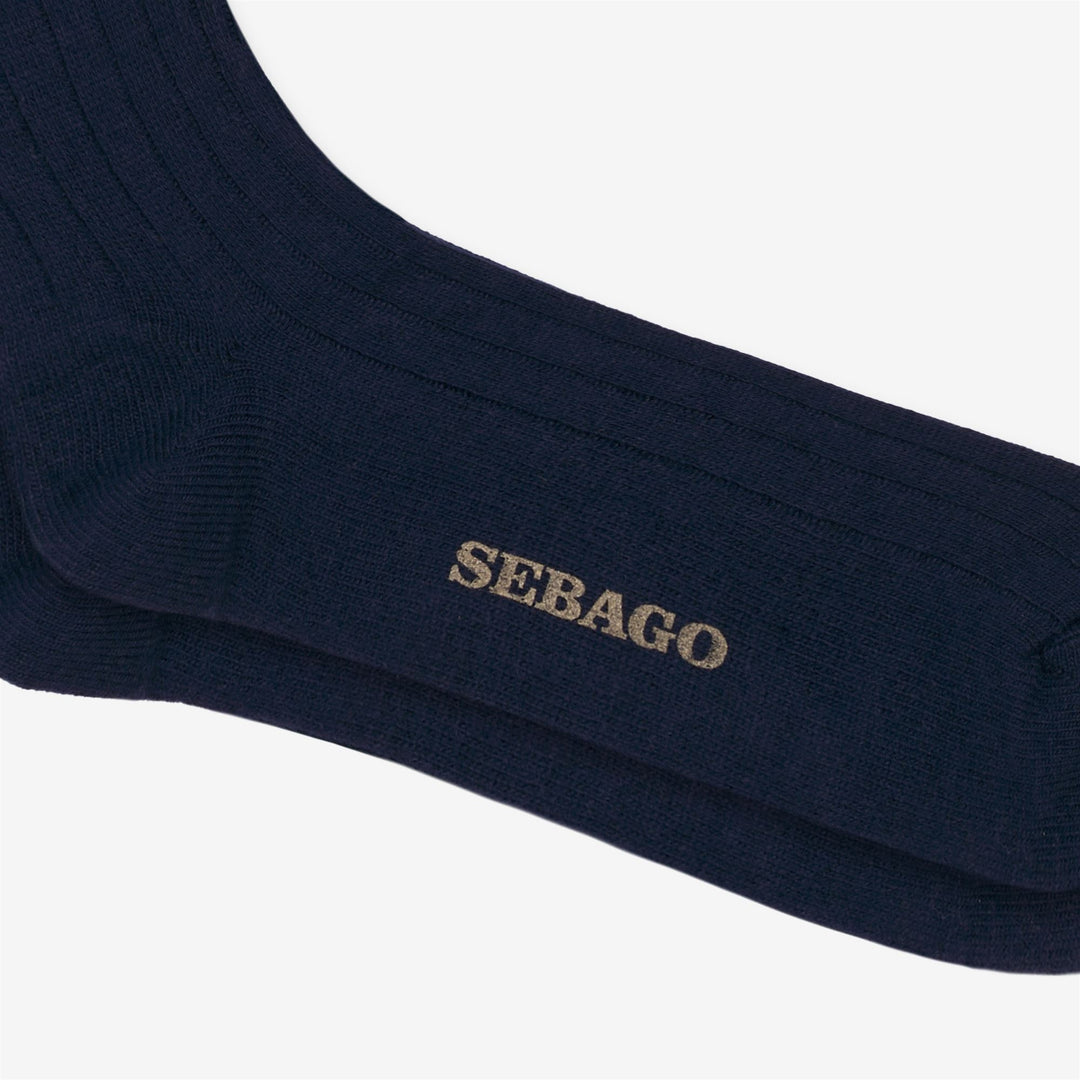 Dark blue Unisex Knee High Leisure Socks with Cashmere main