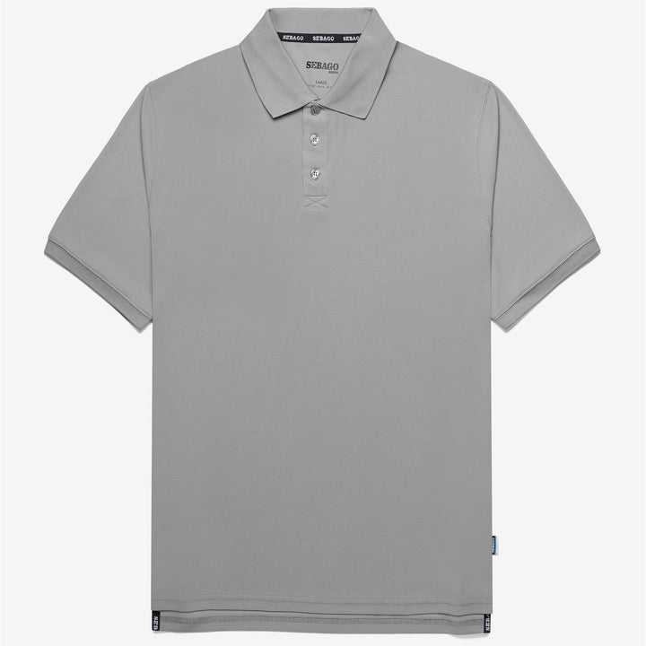 Grey Unisex Sailing Polo Shirt with Technical Stretch Fabric 1