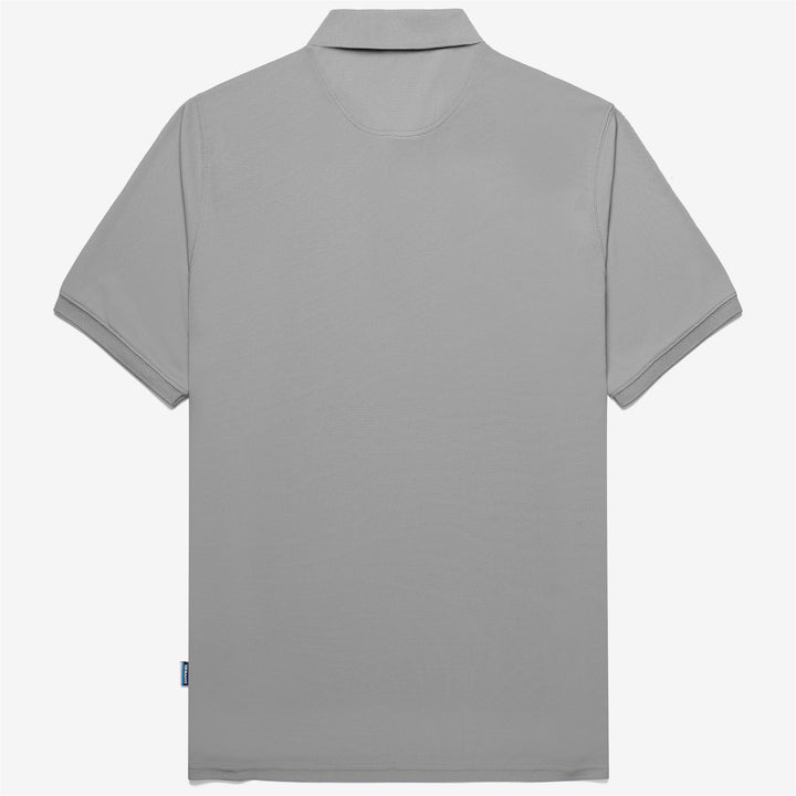 Graues Unisex-Segel-Poloshirt mit technischem Stretchgewebe 2