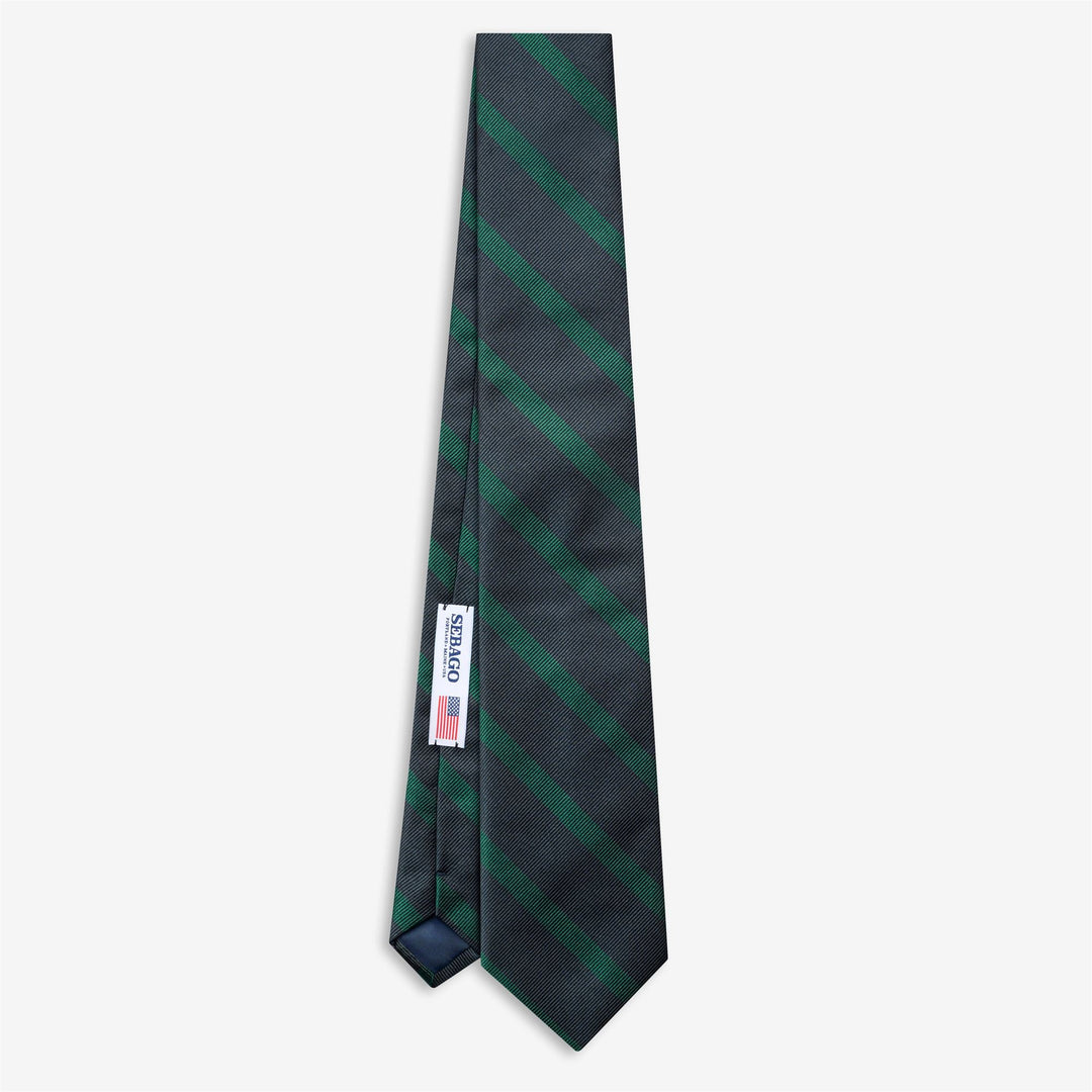 Corbata de seda azul estilo regimental para hombre, ideal para looks elegantes e informales. 01