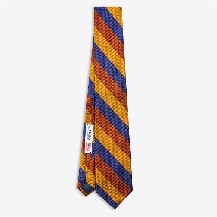 Red Men's Silk Regimental Tie for Leisure and Formal Wear 1