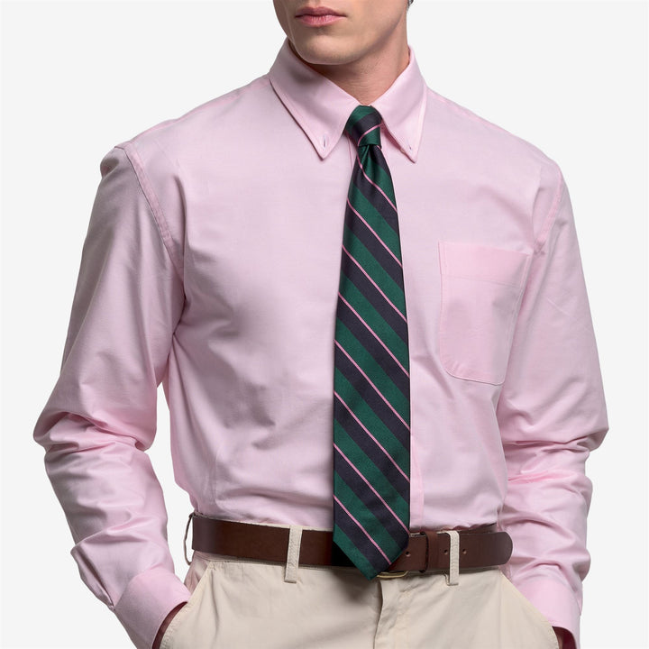 Cravate en soie bleue pour homme, à rayures diagonales, style régimentaire 3