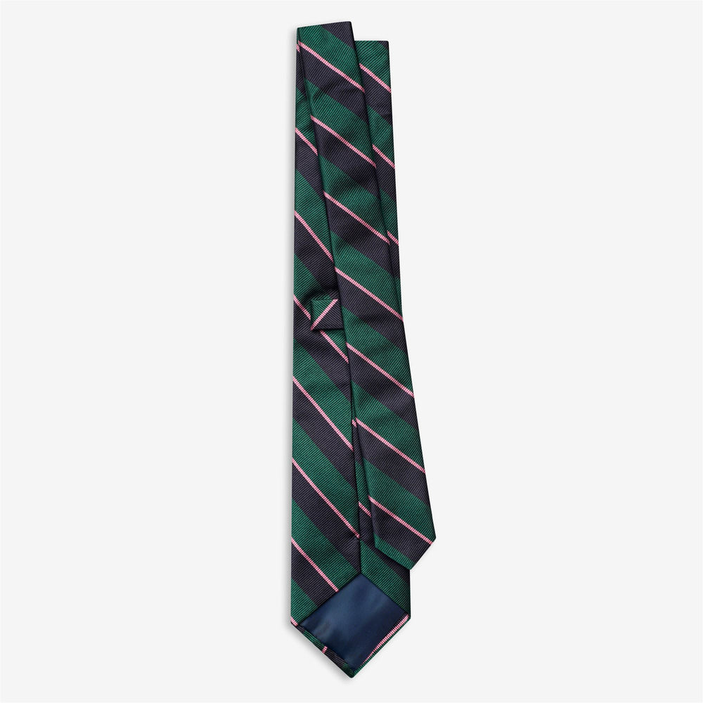 Blaue Herren-Regimentsseidenkrawatte mit diagonalen Streifen 02