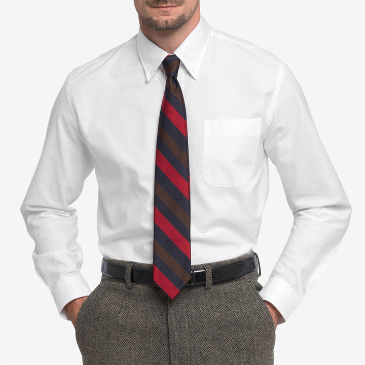 Blue Men's Silk Regimental Tie for Leisure Fashion 3
