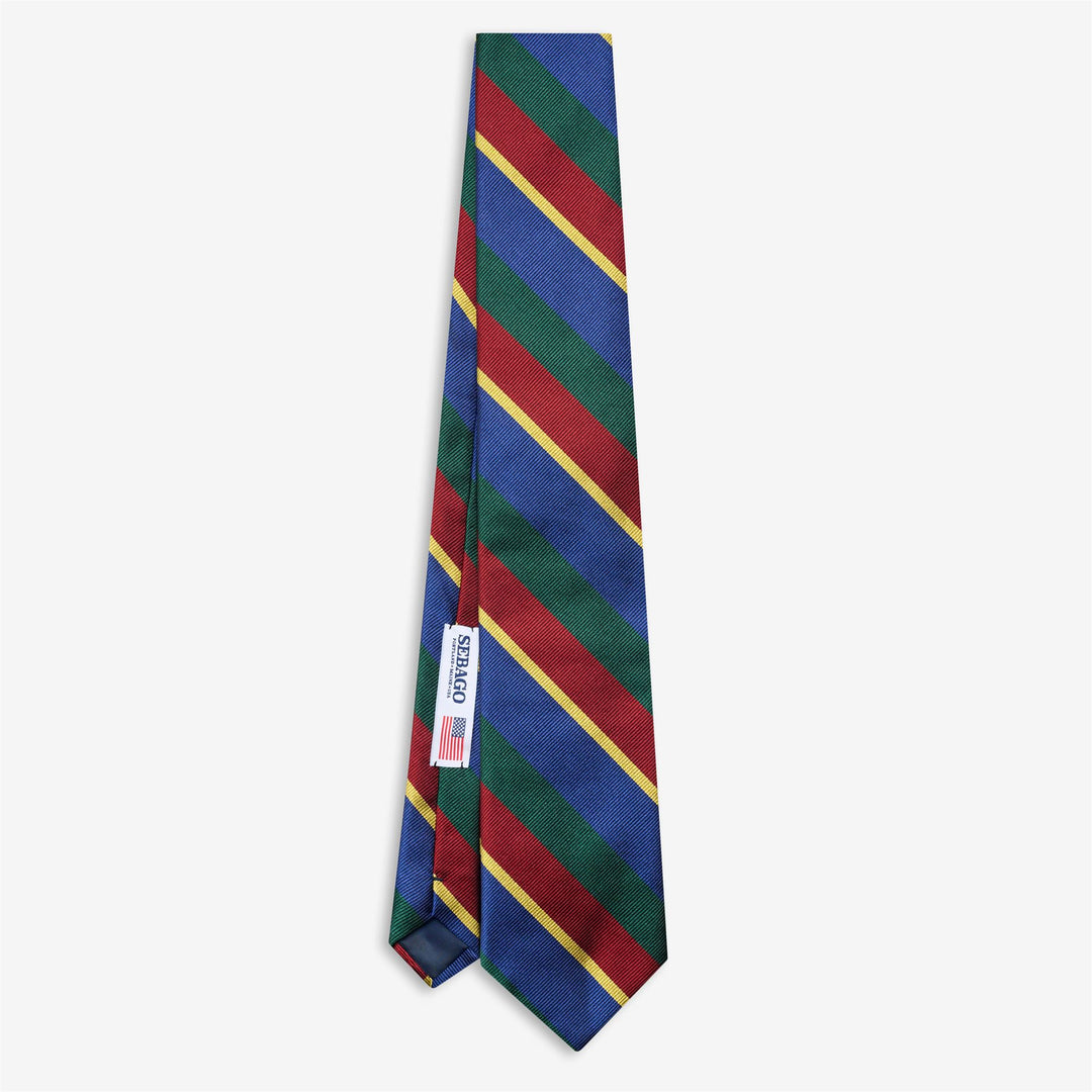 Corbata de seda verde estilo regimiento para hombre para eventos de ocio 01