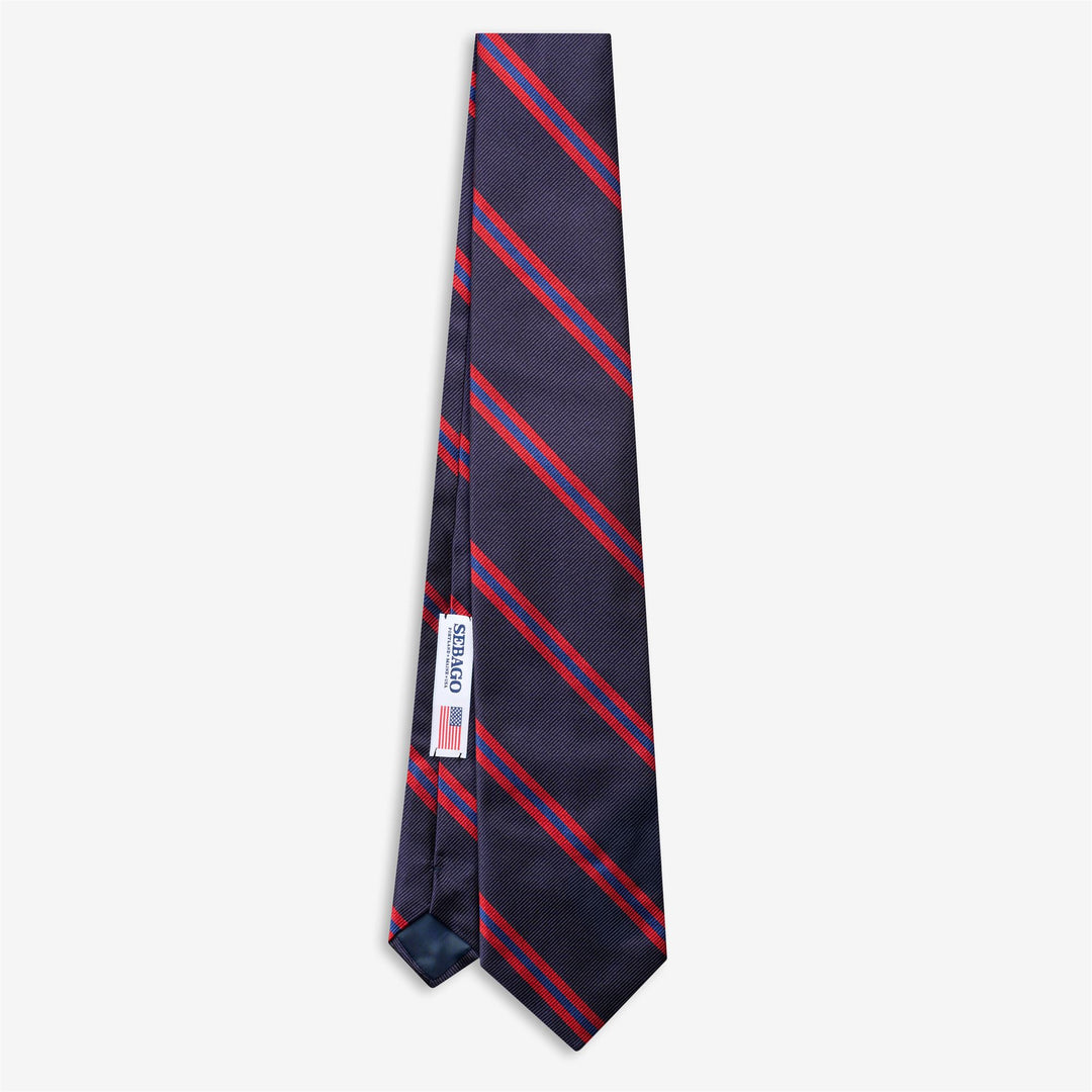 Corbata de regimiento azul para hombre con rayas diagonales 01