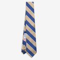 Small Accessories_MAN_THREE COLORS STRIPES_Tie_BLUE-BEIGE SAFARI-WHITE - Commercial 1