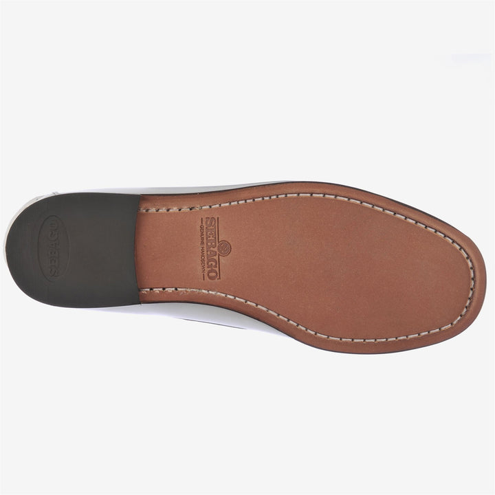 Grey White Women's Leather Casual Moccasin Slip-On Shoes 2