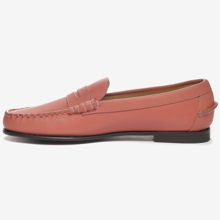 Chiffon Rot Damen Leder Mokassin Slip-On Schuhe 3