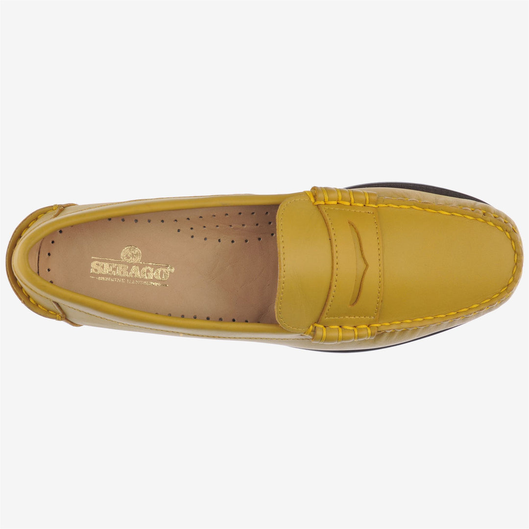 Mimosa Yellow Women's Casual Leather Moccasin Slip-Ons main