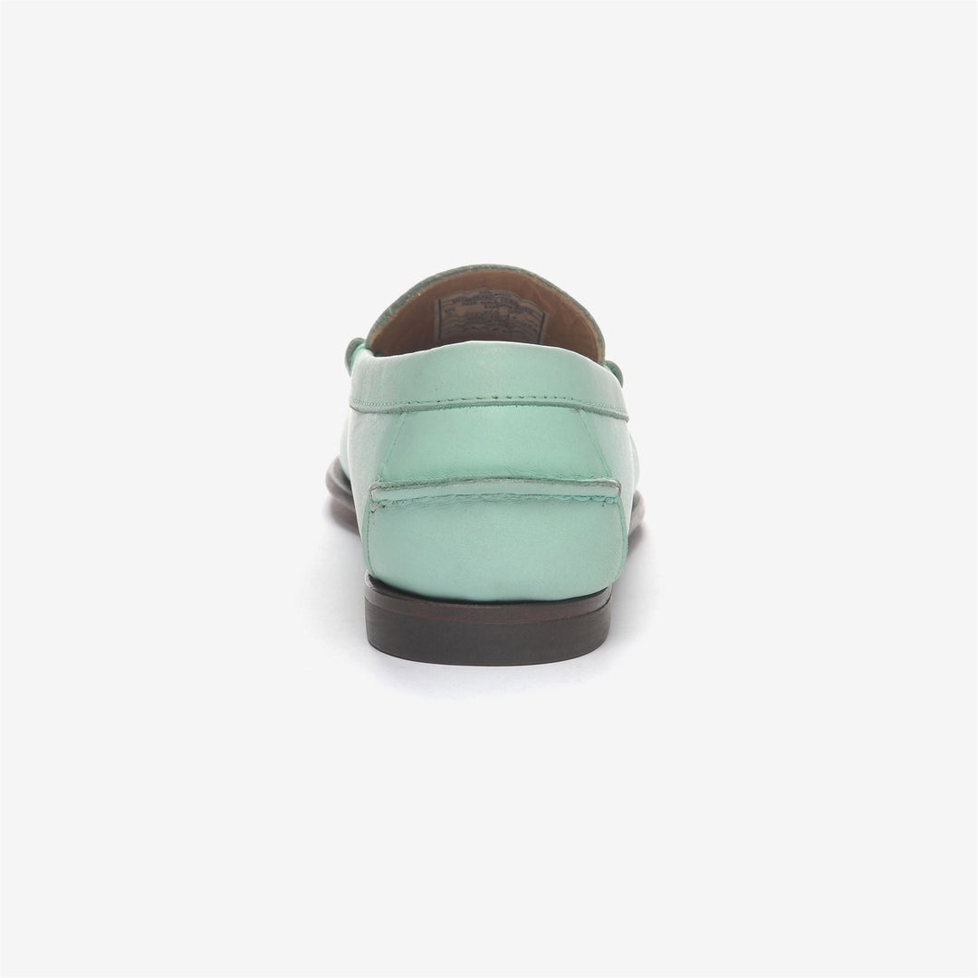 Aqua Green Women's Leather Moccasin Slip-On Footwear | Sebago Aqua Green Women's Leather Moccasin Slip-On Footwear | Sebago