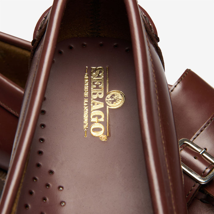 Mocasines de piel marrón para mujer con detalle de flecos 5